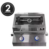 Churrasqueira A Gás Para Embutir 2 Queimadores Gourmet Inox Mimo Style