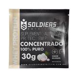 Kit: Sachê Whey Protein 30g - 3 Unidades - Soldiers Nutrition Beijinho