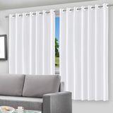 Cortina Blackout Branco c/ ilhós - 280x180cm