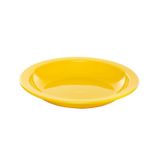 Prato Elegance Vemplast 22Cm Fundo Tropical Amarelo