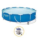 Piscina Estrutural 6.473 Litros Com Bomba Filtro Bestway