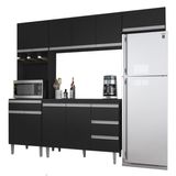 Cozinha Modulada 5 Peças 241 Cm Andreia Preto Reajl