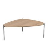 Mesa De Centro Organica Pe Metal Preto Hanover 28014 Artesano