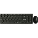 Teclado e Mouse Sem Fio 2.4 GHz Teclas Flutuantes USB Preto - TC251