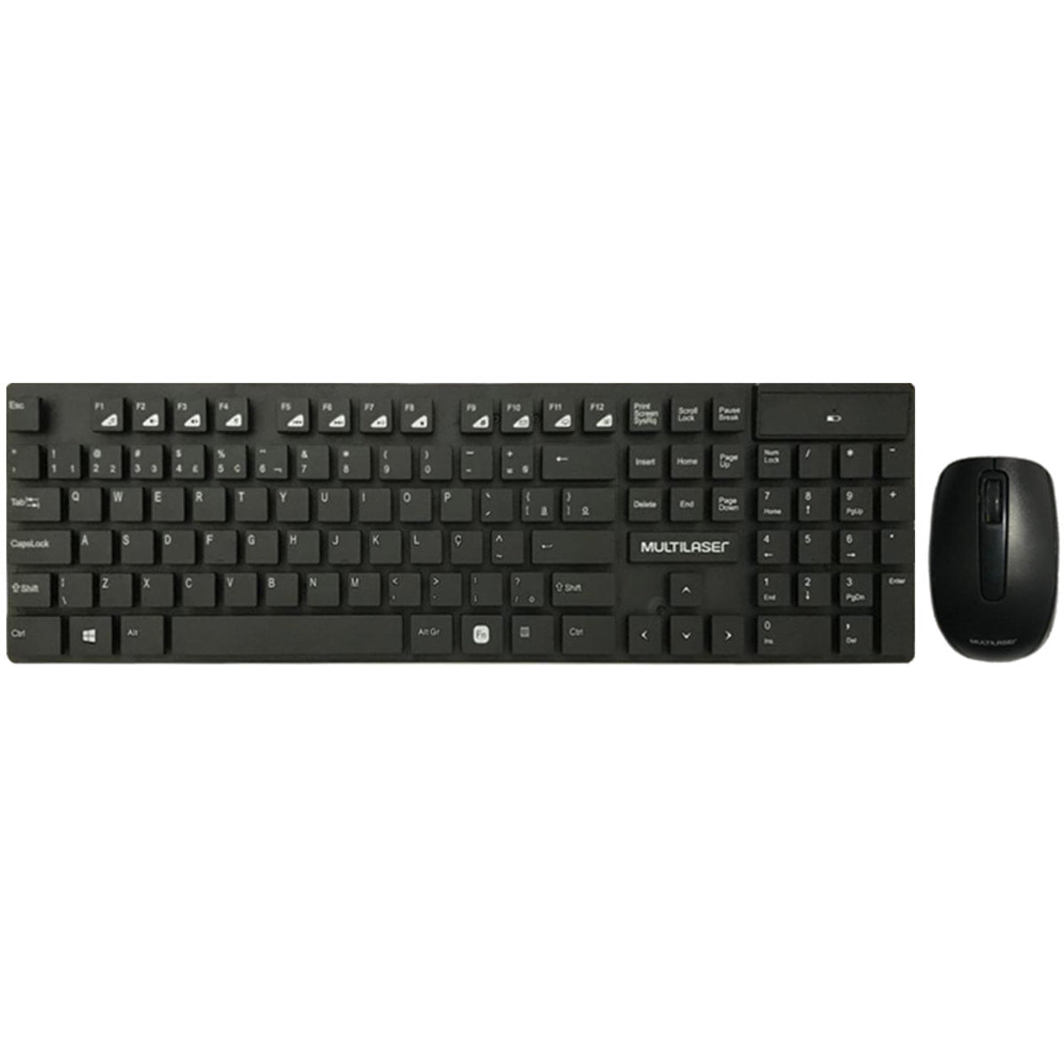 Teclado e Mouse Sem Fio 2.4 GHZ Teclas Flutuantes USB Preto - TC251