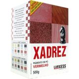 Tinta Em Pó Xadrez Vermelho 500g - Embalagem Com 10 Unidades