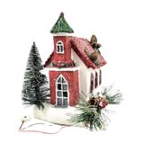 Vila Natalina Casa Com Luz Mini Cenário Enfeite Natal B