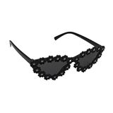 Óculos De Sol Infantil Triangular Com Flor Moda Blogueirinha Fofinho