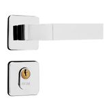 Fechadura Mgm Externa 40 Roseta Moderna Cromado