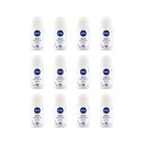 Desodorante Roll-on Nivea 50ml Fem Sensi Pure Sem Perf -12un