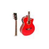 Violão Aço Tagima Dallas Tuner Trd (transparente Red)