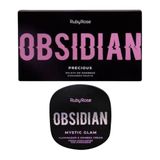 Kit Ruby Rose Obsidian Paleta Precious+iluminador Pearl