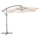 Ombrelone Guarda-sol Suspenso com Base 3m Bora Bora Bege