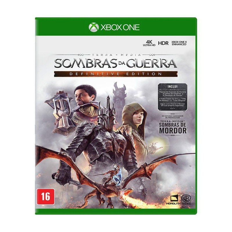 Jogo Terra Média Sombras da Guerra Definitive Edition - Xbox One - Warner Bros Interactive Entertainment