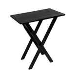 Mesa Aparador Bar Dobrável Em Madeira Maciça - Preto - Preto