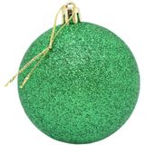 Decoracao Natal Bola 5cm Fosca/lisa/glit.verde Pct.c/06- Kit