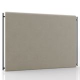 Cabeceira Cama Box Casal King 195cm Oscar P02 Suede Bege - Mpozenato