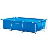 Piscina Estrutural Retangular 3.834 Litros Pvc Armacao Intex