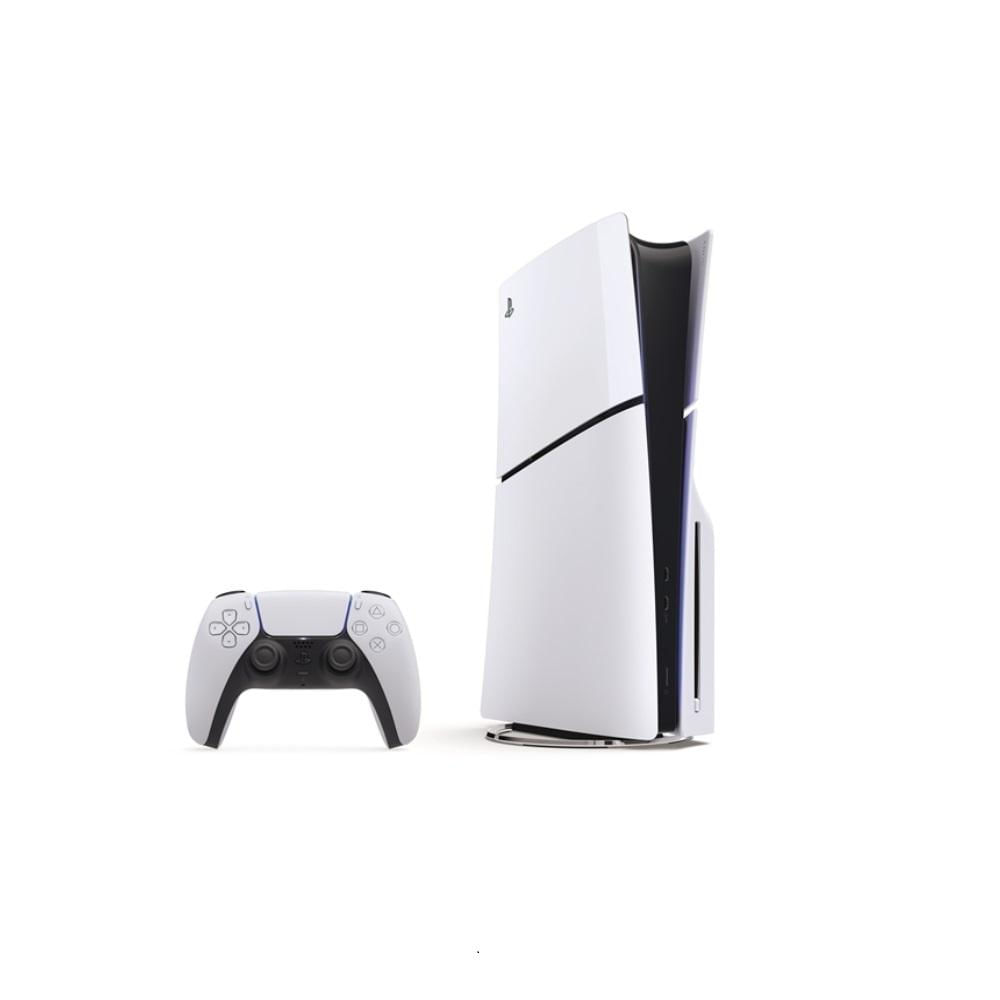 PS5 Playstation 5 Sony Slim, SSD 1TB, Controle sem fio DualSense Com Mídia Física, Branco + Jogos Returnal e Ratchet & Clank