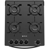 Fogão Atlas 4 Bocas Preto Mônaco Top Glass Com Acendimento Automático - Bivolt