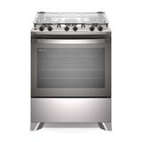 Fogão 5 Bocas Electrolux Efficient com Mesa Inox PerfectCook e VaporBake (FE5IC) Cinza Bivolt