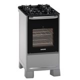 Fogão Suggar Best Glass 4 Queimadores Prata FGVB410PRIX Bivolt