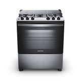 Fogão Brastemp 5 Bocas Cor Inox com Turbo Chama - BFS5GDR 220V
