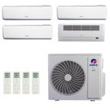 Ar-condicionado Multi Split Inverter R-32 Gree 48.000 (1x Evap Hw 9.000 + 2x Evap Hw 12.000 + 1x Evap Cassete 1 Via 22.000) Quente/frio 220v