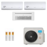 Ar Condicionado Multi Split Inverter Midea 27 000 2x Evap Hw 9 000 1x Evap Cassete 1 Via 18 000 Quente Frio 220v