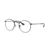 Armação Ray-ban Rb3447v 2503 Preto Rb 3447 V 47 Rx Round