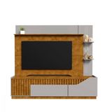 Home Theater Ripado Dallas Para Tv Até 75 Polegadas Bechara Natura - Off White