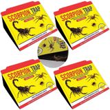 Kit 4 Armadilha Adesiva Scorpion Trap Escorpiões, Aranhas E