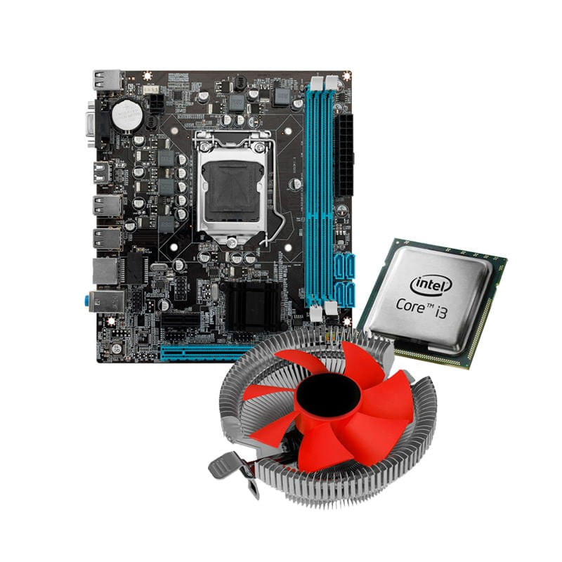 KIT Processador i3 Placa mãe e Cooler