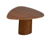 Mesa De Jantar Cone Orgânica Redonda 160x164 Cm Base E Tampo Pau Ferro Catedral