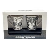 2 Xícaras Tulipa E 1 Pires Corinthians 130 Ml - Cebola