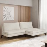 Sofá Modular 2 Lugares Com Chaise 200cm Calla Cabecasa Madeiramadeira Off White