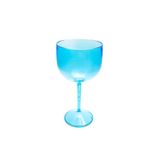 Kit 6 Taças De Gin Acrílico Cristal Azul Bebê 550 Ml