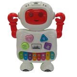 Teclado Musical Robô Luz E Som N244268-0 Vermelho - Quanhe