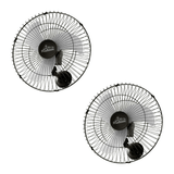 Kit 2 Ventiladores De Parede Oscilante Bivolt 3 Pás 60cm Branco Ventidelta