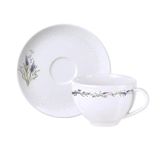 Xicara De Chá Café Pires 250ml Porcelana Lilla Tramontina