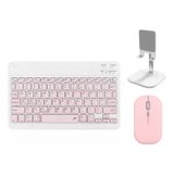 Kit De Teclado E Mouse Bluetooth Para Tablet E Smartphone