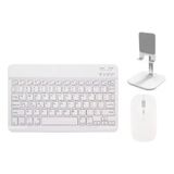Kit De Teclado E Mouse Bluetooth Para Tablet E Telefone