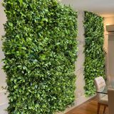 22 Painéis De Parede Verde Com Plantas Premium Permanentes E Realistas Cheflera Mista Com Efeito 3d 60x40
