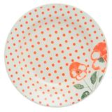 Prato Fundo De Cerâmica Estampa Donna Holambra 22cm 1 Unidade - Biona 074302