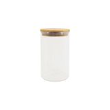 Pote Hermético Com Tampa De Bambu Redondo 1100ml - Oikos