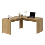 Escrivaninha/mesa Escritório De Canto Multimóveis Cr25024 Amendoa