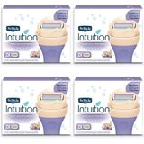 Schick Intuition Pure Nutriment Womens Razor Refis Com Leite De Coco E Óleo De Amêndoa, 12 Contagem