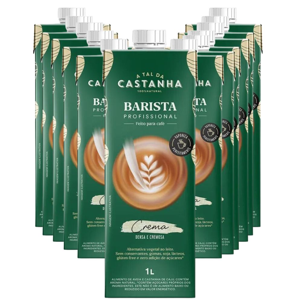 12 Unidades Barista A Tal Da Castanha 1 Litro