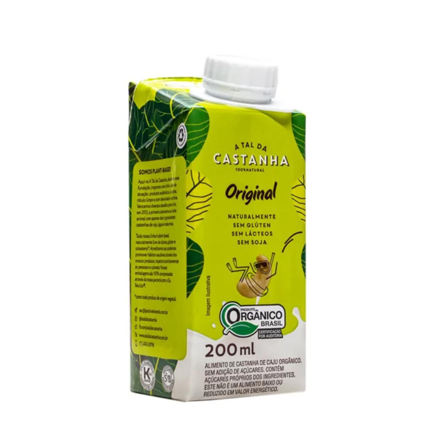 Bebida De Castanha De Caju A Tal Da Castanha 200ml 12un