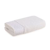Toalha De Banho Karsten Fio Penteado Bordado Antônia Branco 70x140 Cm Karsten